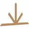 Ekena Millwork Saratoga Timber Gable Bracket, Western Red Cedar, 108"W x 58"H x 1 1/2"D x 5 1/2"F, 13/12 Pitch GBW108X58X0206SAR00SWR - alternate 5